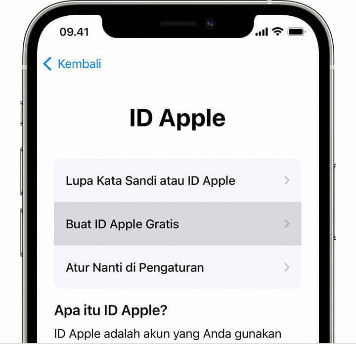 id apple gratis